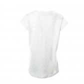 Μακριά μπλούζα με κοντό μανίκι με έγχρωμη στάμπα για κορίτσι EMOI 30760 2