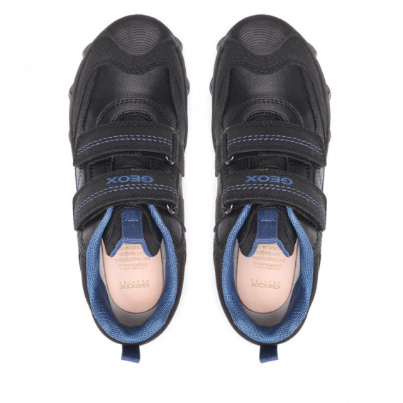 Μαύρα αθλητικά παπούτσια Geox με velcro Geox 309401 5