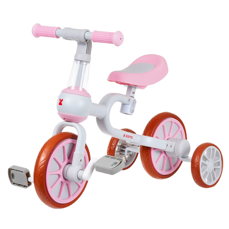 Παιδικό ποδήλατο με βοηθητικές ρόδες - Ροζ  309432