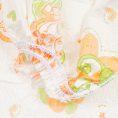 Σαλιάρες μιας χρήσης με μανίκια και μαξιλαράκι ταΐσματος, πορτοκαλί, 6 τεμ. Sevi Baby 310135 2