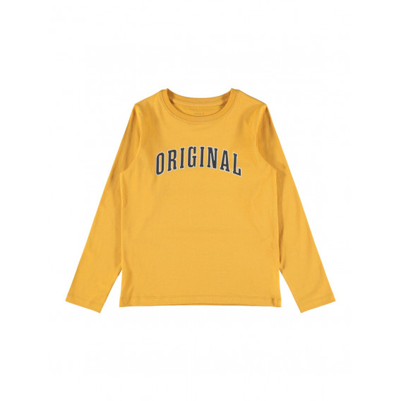 Βαμβακερή μπλούζα Original, κίτρινη Name it 310207 