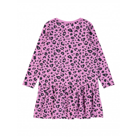 Φόρεμα με animal print, ροζ Name it 310218 7