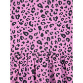 Φόρεμα με animal print, ροζ Name it 310219 5