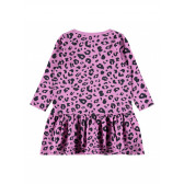Φόρεμα με animal print για μωρό, ροζ Name it 310235 2