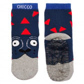 Κάλτσες με ζωικό τύπωμα για μωρό, μπλε Chicco 310699 