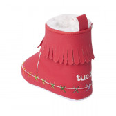 Μαλακές μπότες για κοριτσάκι, κόκκινες Tuc Tuc 31074 3