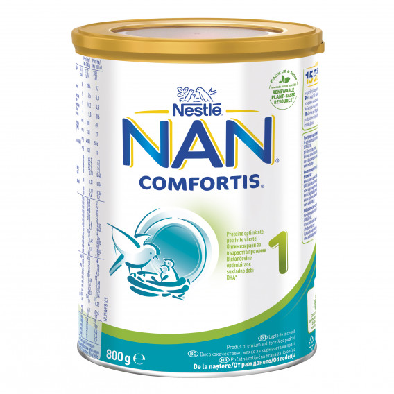 Βρεφικό γάλα NAN Comfortis 1 LR Bte, 0+ μήνες, κουτί 800 g. Nestle 310840 2