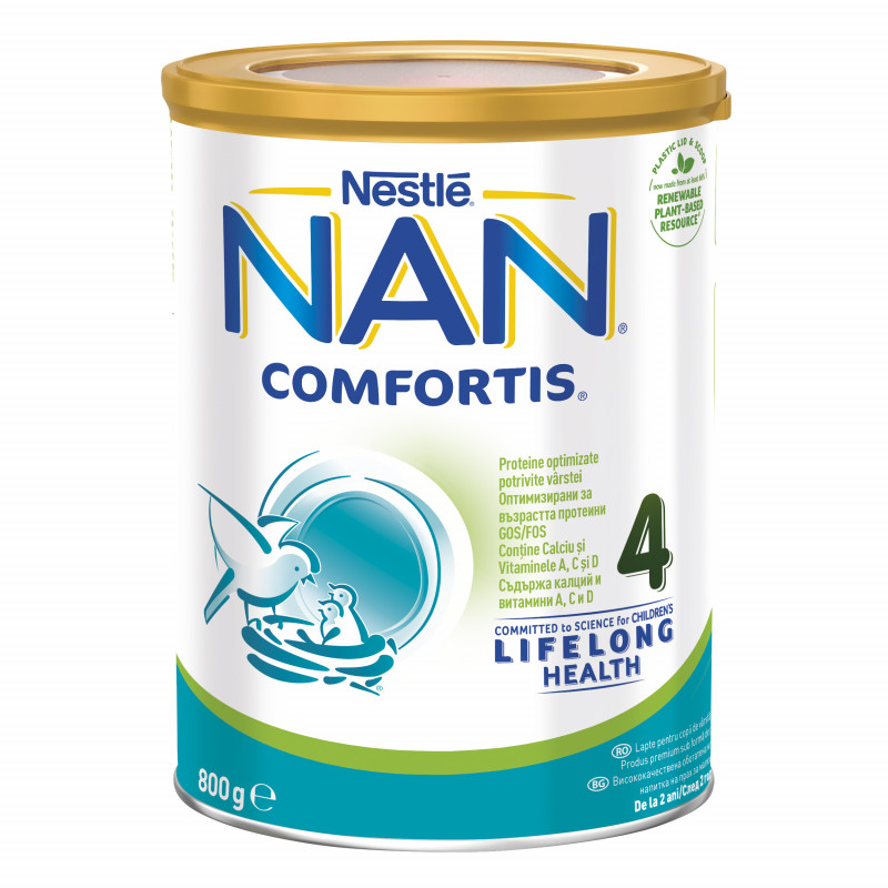 Εμπλουτισμένο ρόφημα γάλακτος για μικρά παιδιά - NAN Comfortis 4, μεταλλικό κουτί 800 g  311635