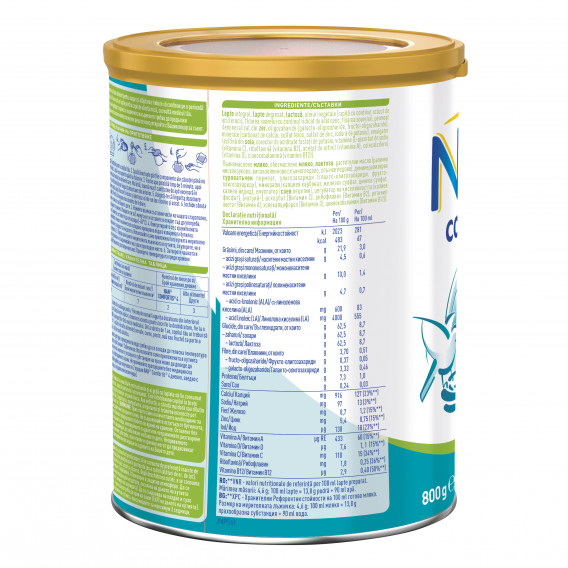 Εμπλουτισμένο ρόφημα γάλακτος για μικρά παιδιά - NAN Comfortis 4, μεταλλικό κουτί 800 g Nestle 311637 3