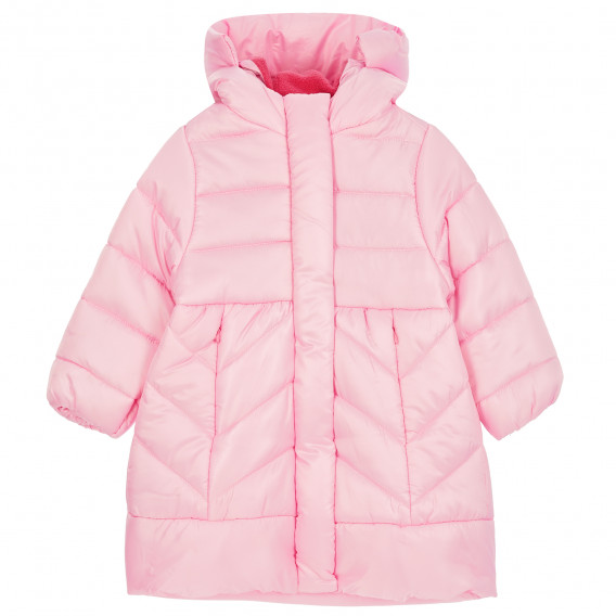 Ζεστό μπουφάν Midimod για κοριτσάκια σε απαλό ροζ χρώμα Midimod 311697 