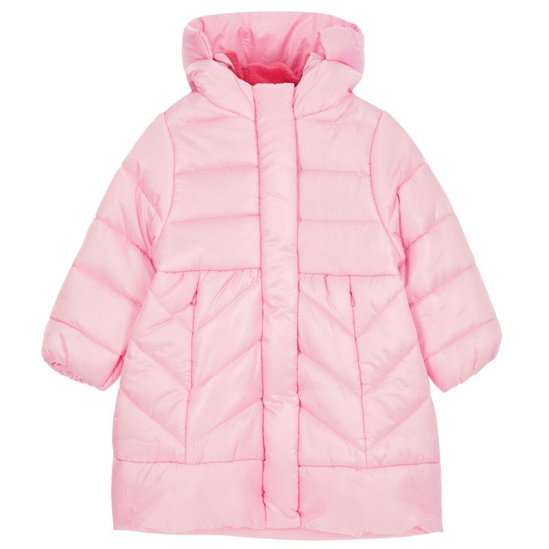 Ζεστό μπουφάν Midimod για κοριτσάκια σε απαλό ροζ χρώμα  311697