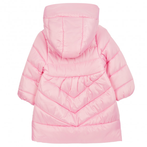 Ζεστό μπουφάν Midimod για κοριτσάκια σε απαλό ροζ χρώμα Midimod 311700 4