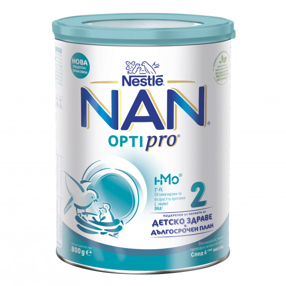 Βρεφικό γάλα NAN Optipro 2, 6+ μήνες, κουτί 800 g. Nestle 311737 