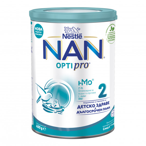 Βρεφικό γάλα υψηλής ποιότητας - NAN OptiPro HM-O 2 σε μεταλλικό κουτί 400 g Nestle 311753 
