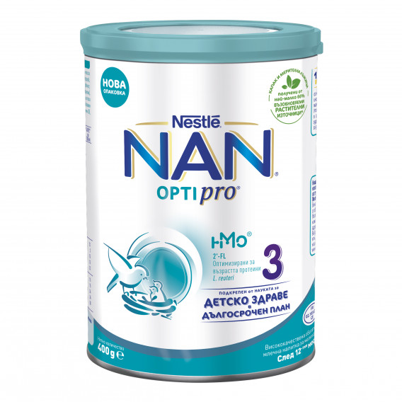Εμπλουτισμένο ρόφημα γάλακτος NAN 3, 1+ ετών, κουτί 400 g. Nestle 311770 