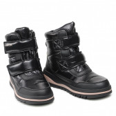 Apres μπότες από οικολογικό δέρμα, μαύρες Geox 312152 5