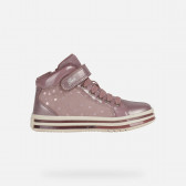 Sneakers με λακαριστές λεπτομέρειες, ροζ Geox 312239 3