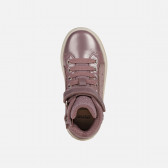 Sneakers με λακαριστές λεπτομέρειες, ροζ Geox 312243 6