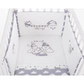 Βρεφικό σετ προίκας 2 τεμαχίων, 70x140 cm, με κέντημα Little Angel Clouds Kikkaboo 312262 3