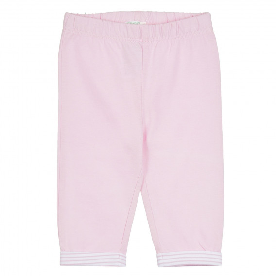 Βαμβακερό αθλητικό παντελόνι σε ροζ χρώμα, για μωρό Benetton 313175 