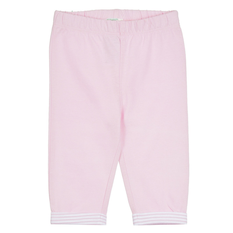 Βαμβακερό αθλητικό παντελόνι σε ροζ χρώμα, για μωρό  313175