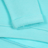Βαμβακερό φούτερ σε χρώμα μέντας, με γράμματα μπροκάρ, για μωρό Benetton 313649 3