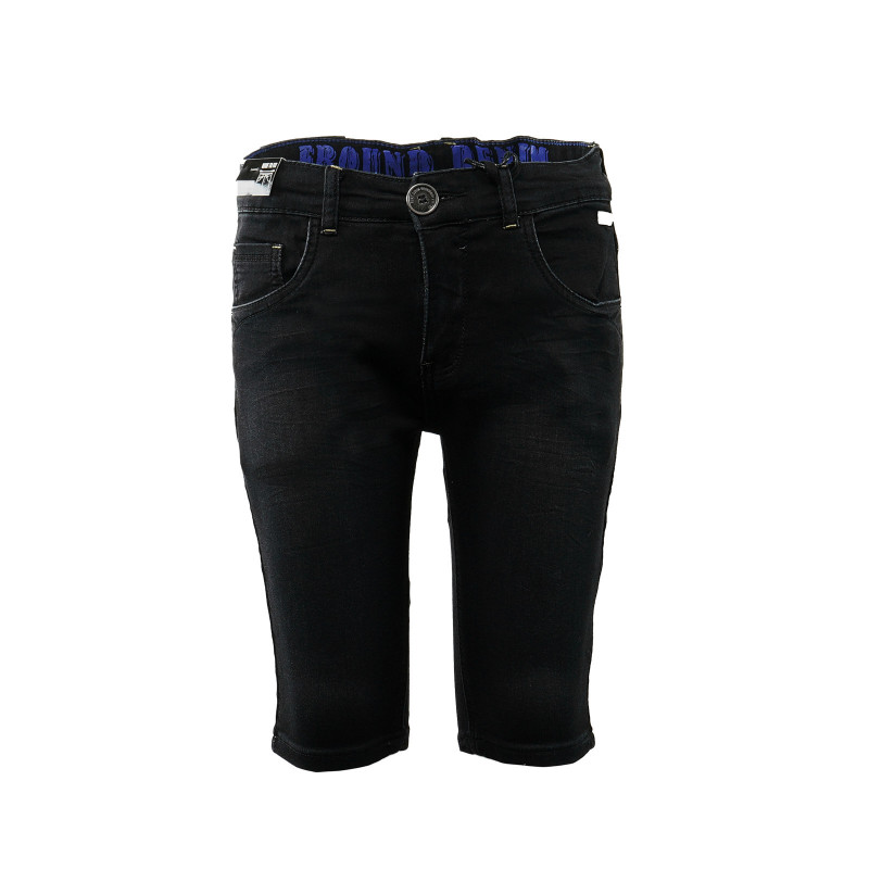 Κοντό τζιν παντελόνι σε μαύρο χρώμα για αγόρι  31369