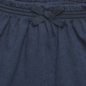 Σκούρο μπλε βαμβακερό παντελόνι για μωρό. Benetton 313984 3