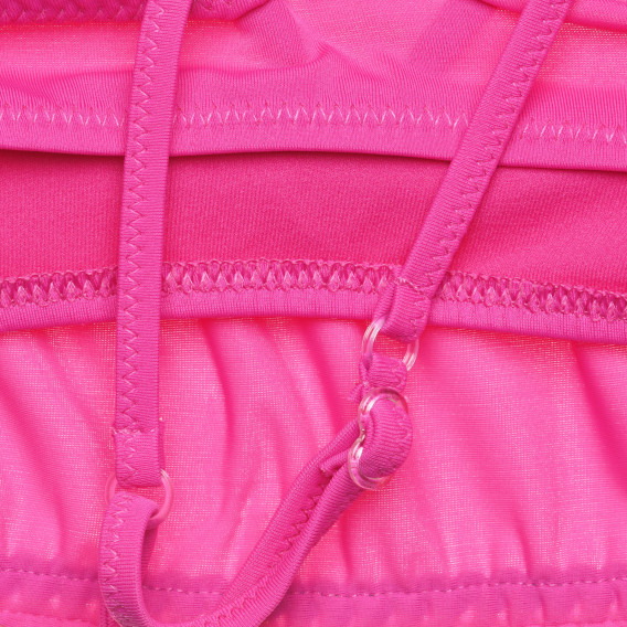 Ροζ τοπ μαγιό με χρωματιστές λεπτομέρειες Benetton 314508 2