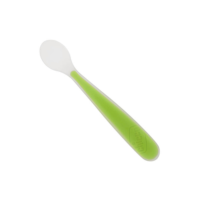 Chicco μαλακό κουτάλι σιλικόνης, πράσινο  315189