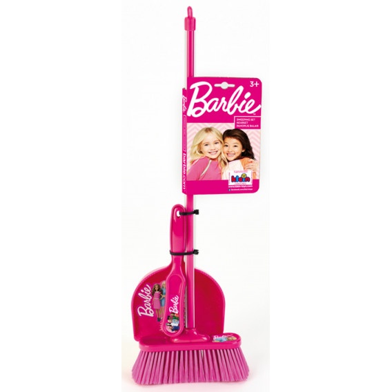 Σετ σκουπίσματος Barbie Classic, 3 τεμαχίων, ροζ Barbie 315299 