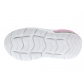 Φωτεινά sneakers με ροζ λεπτομέρειες, σε γκρι χρώμα Beppi 315478 2