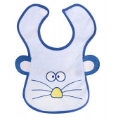 Αδιάβροχη σαλιάρα, ποντίκι με αυτιά εκτύπωση σε μπλε χρώμα για ένα αγόρι Mycey 315852 