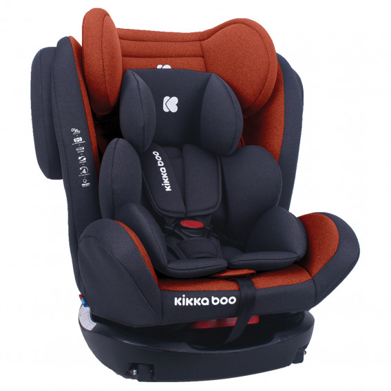 Κάθισμα αυτοκινήτου 0-1-2-3 (0-36 kg) 4 Fix DOUBLE ISOFIX Πορτοκαλί 2020 Kikkaboo 316630 