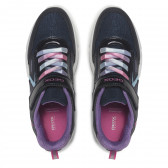 Μπλε αθλητικά παπούτσια με χρωματιστά κορδόνια Geox 316668 6
