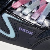 Μπλε αθλητικά παπούτσια με χρωματιστά κορδόνια Geox 316669 7