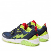 Μπλε αθλητικά παπούτσια με νέον λεπτομέρειες Geox 316672 3