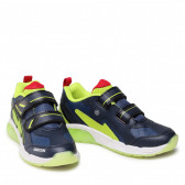 Μπλε αθλητικά παπούτσια με νέον λεπτομέρειες Geox 316674 5