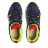 Μπλε αθλητικά παπούτσια με νέον λεπτομέρειες Geox 316675 6