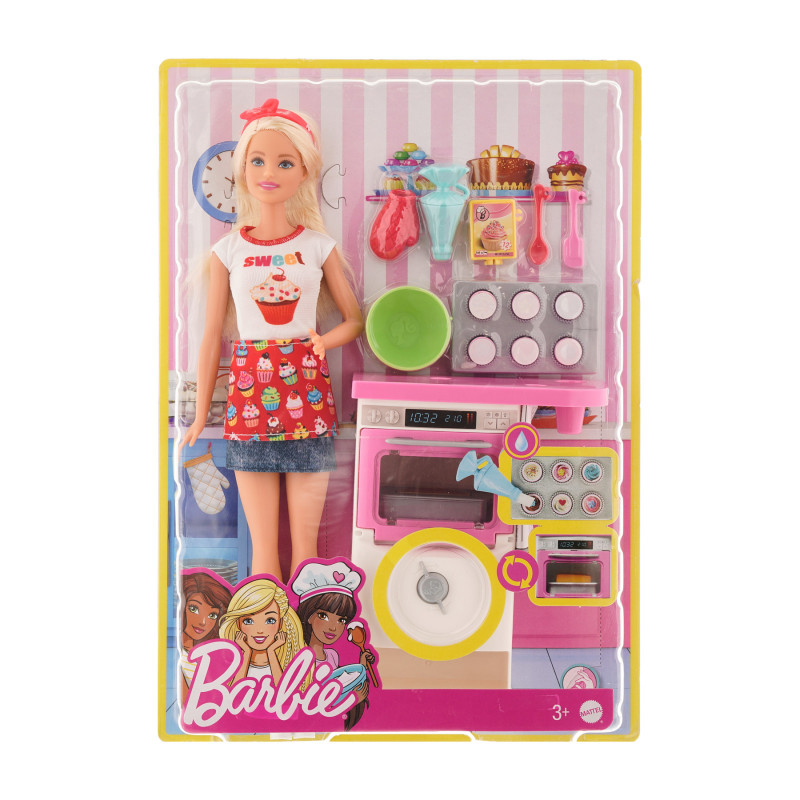 σετ παιχνιδιών Barbie Chef για κορίτσια  316814