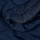 Μακρύ μονόχρωμο σακάκι σε μπλε ναυτικό, για μωρό ZY 317024 3