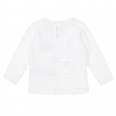 Λευκή βαμβακερή μπλούζα με επιγραφή Rome, για μωρό ZY 317035 3