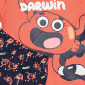 Πολύχρωμες πιτζάμες με στάμπα Darwin ZY 317188 3