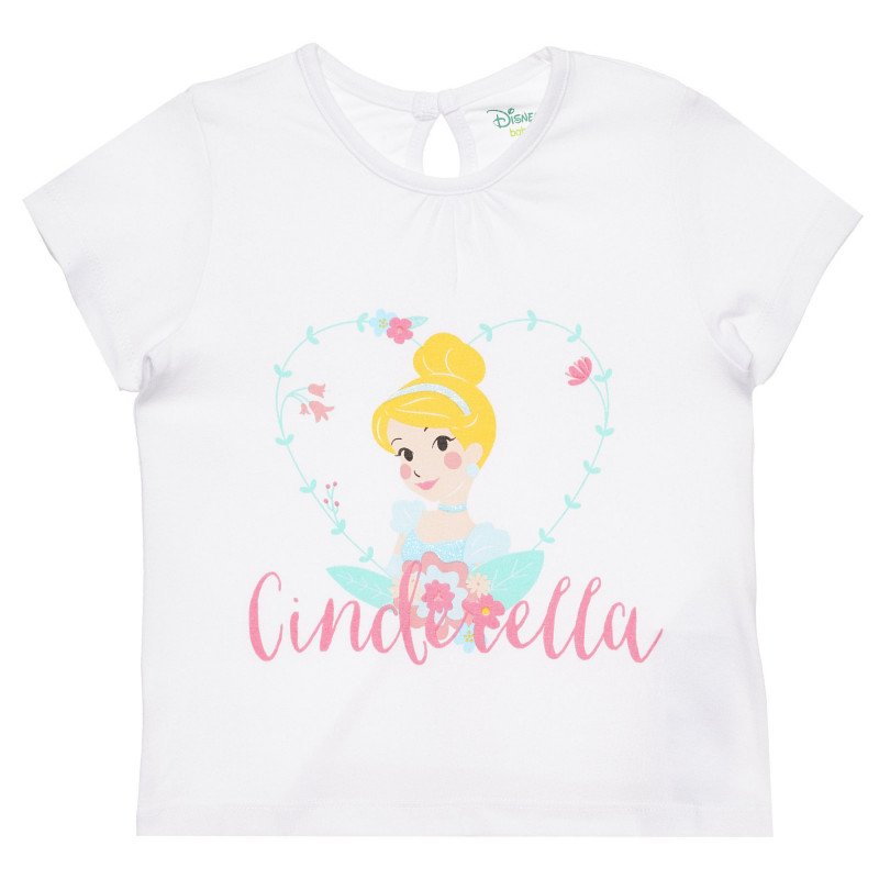 Πολύχρωμο σετ μπλουζάκι και κολάν με στάμπα Cinderella, για μωρό  317424