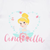 Πολύχρωμο σετ μπλουζάκι και κολάν με στάμπα Cinderella, για μωρό ZY 317426 3