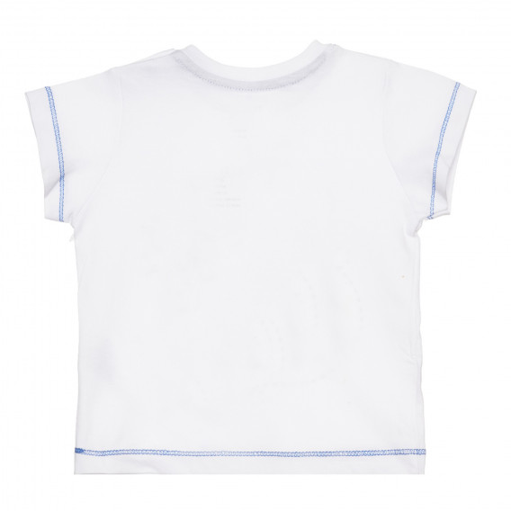 Μπλε-λευκό σετ μπλουζάκι και σορτς, για μωρό ZY 317558 5