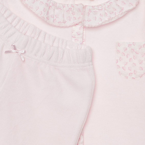 Ροζ σετ μπλούζα και παντελόνι, για μωρό ZY 317576 3