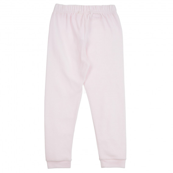 Ροζ και λευκές πιτζάμες με σταμπωτές καρδιές ZY 317722 7