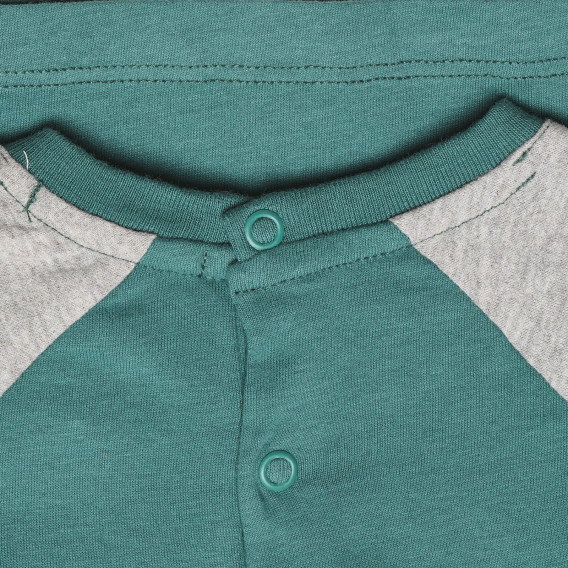 Πράσινη μπλούζα με στάμπα Αρκουδάκι, για μωρό ZY 317814 3