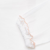 Λευκό βρεφικό βαμβακερό πουκάμισο με κέντημα ZY 317830 3